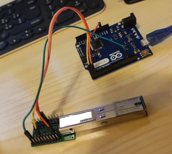 Example of how the sfp-ttl connection should look like with a custom board